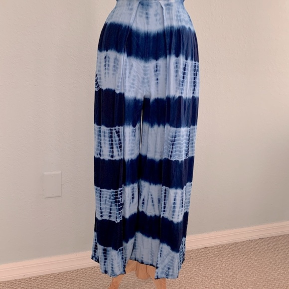 Lulus On the Groove Tie-dye Tie-back Split Leg Jumpsuit - Picture 6 of 16